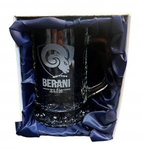 Pivní půllitr (krýgl) Berani Zlín v dárkové krabičce