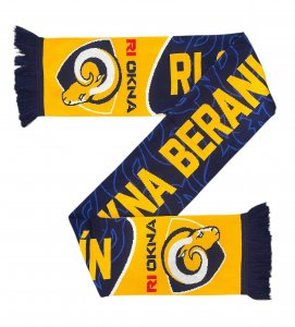 Pletená HD šála Berani Zlín Team 25 modrá