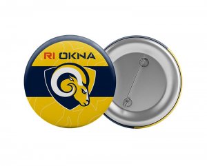 Odznak - placka Berani Zlín Team 25 žlutá