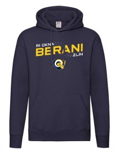 Mikina Berani Zlín Logo tmavě modrá Team 25
